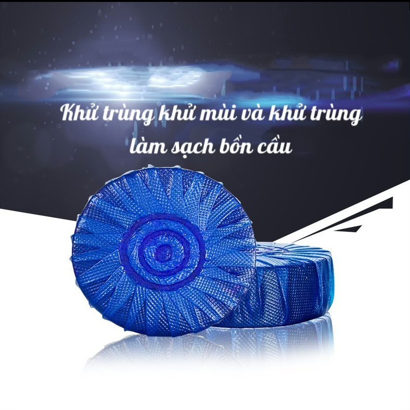 Viên thả bồn cầu khử mùi diệt khuẩn vệ sinh toilet thế hệ mới tẩy sạch mọi bám bẩn - Bịch 10 viên