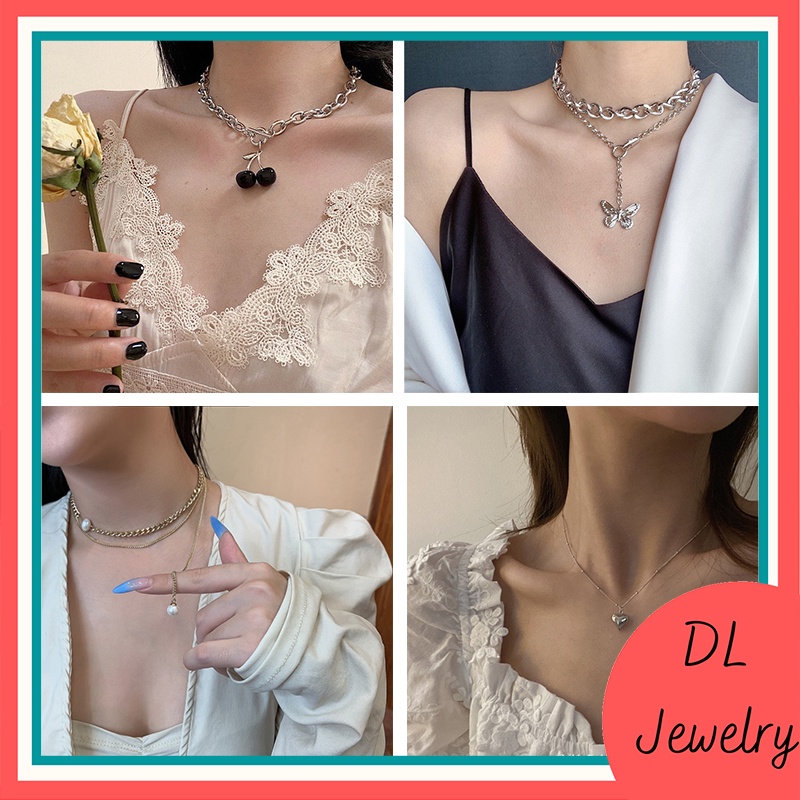 Dây chuyền choker hàn quốc,Vòng cổ DL.Jewelry thời trang cho nữ