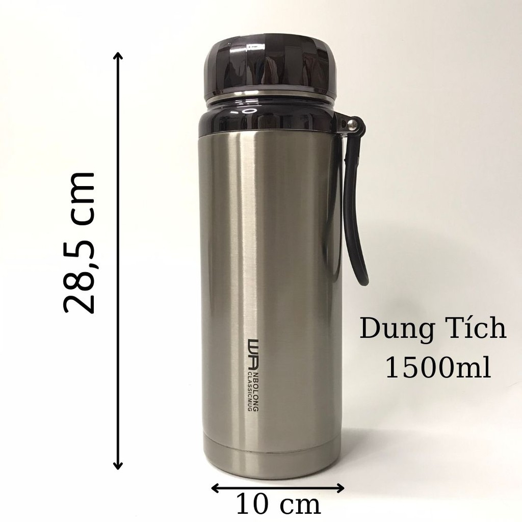 Bình giữ nhiệt WA NBOLONG nóng lạnh 1000-1200-1500ml L7 inox 304 cao cấp