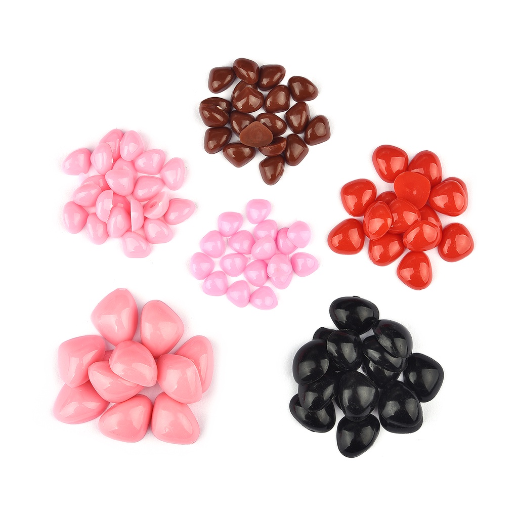 100 miếng phụ kiện búp bê màu đen nhựa sang trọng an toàn mũi Amigurumi cho DIY Funny Toy Eye Nose Animation Phụ kiện làm thủ công mỹ nghệ