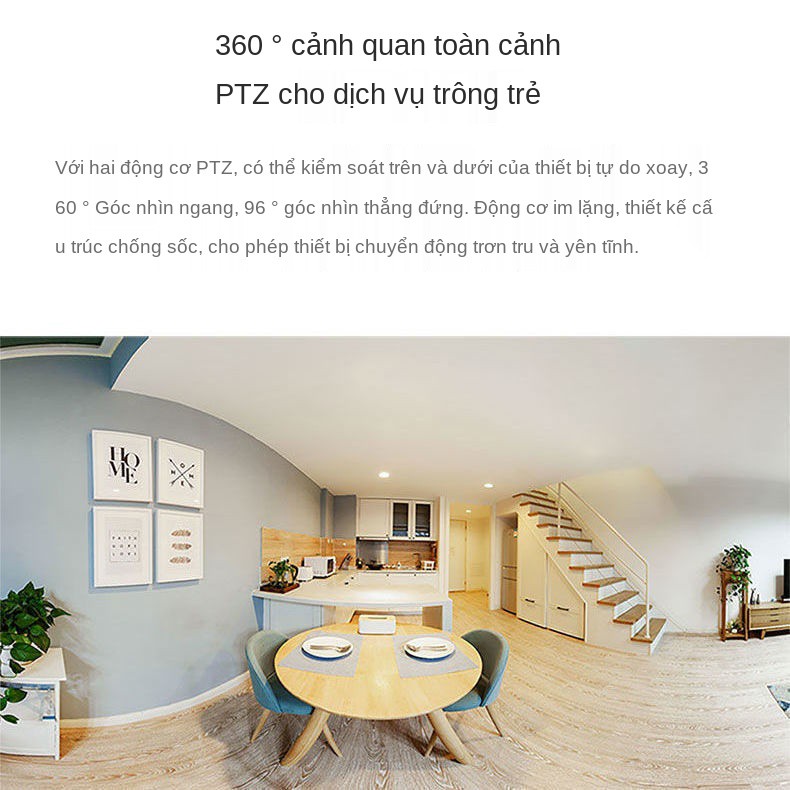 ❍Mi Smart Camera PTZ Version 360 độ Panorama 1080P Mobile Home Giám sát Trẻ em Vật nuôi