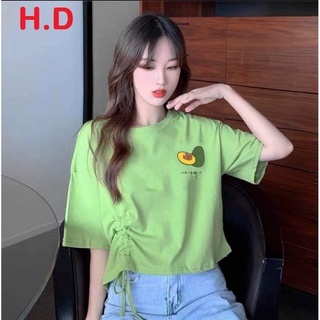 Áo thun kiểu cột dây trái bơ siêu xinh