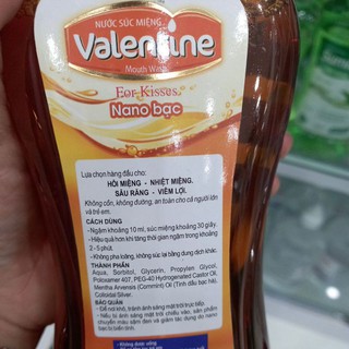nước xúc miệng valentine