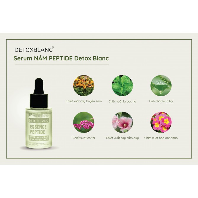 SỐ 12 SERUM ESSENCE PEPTIDE DETOX BLANC
