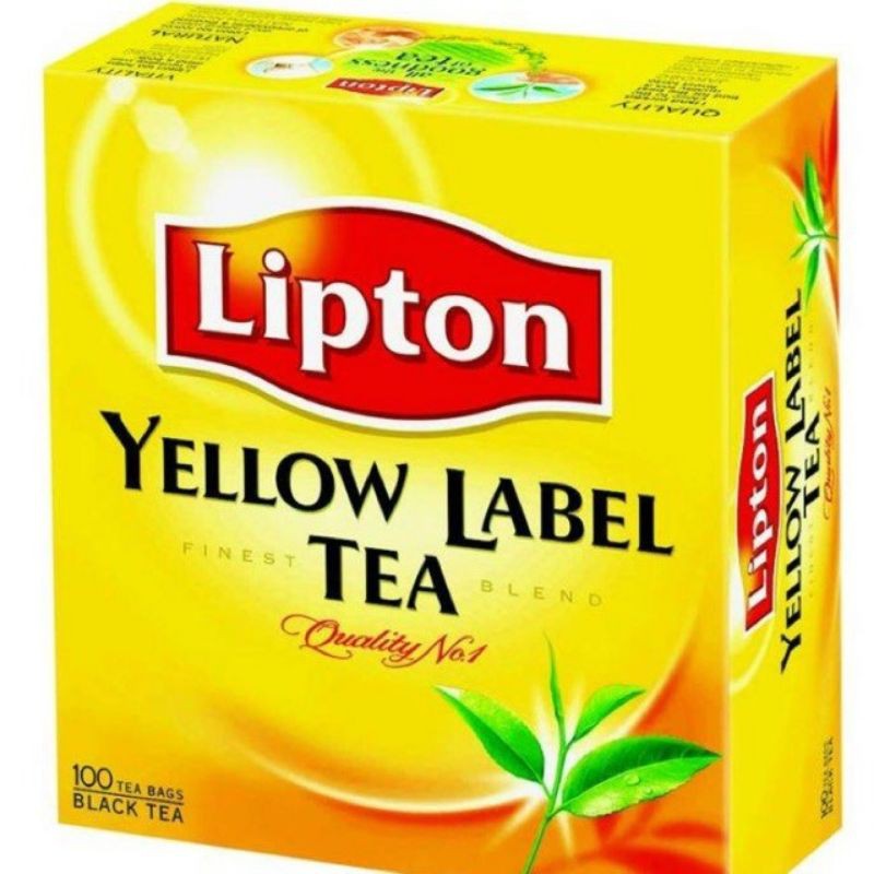Trà Lipton Nhãn Vàng Yellow Label Hộp 100 Túi Lọc