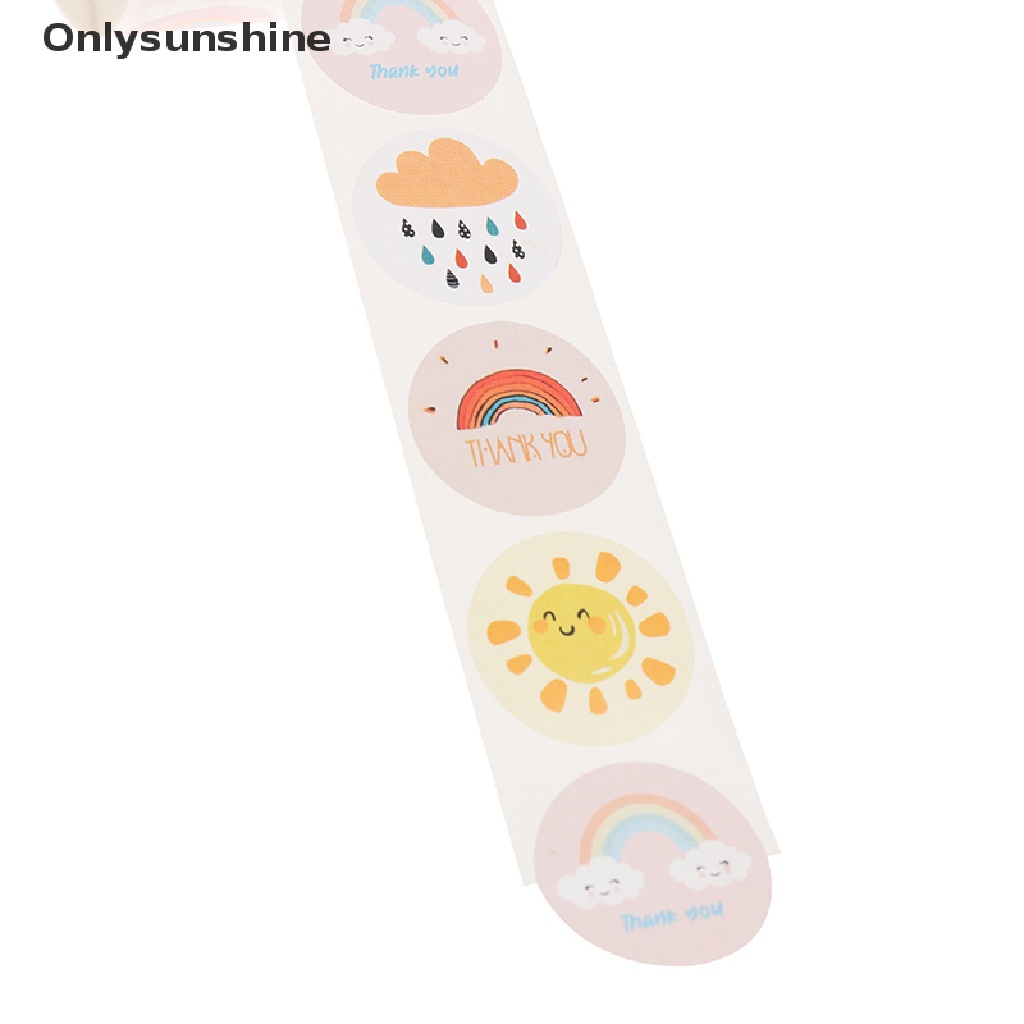 Set 500 Sticker Dán Trang Trí In Chữ Thank You Độc Đáo
