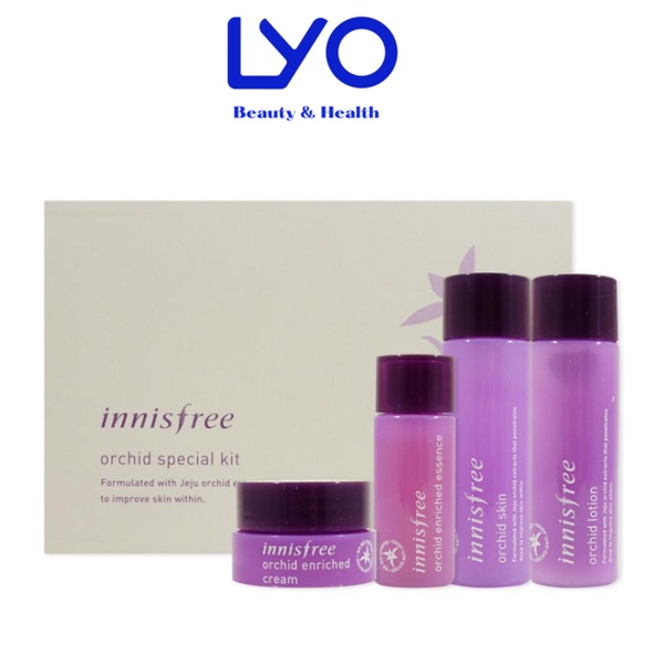 Bộ Dưỡng Trẻ Hóa Da Hoa Lan Tím Innisfree Jeju Orchid Special Kit 4