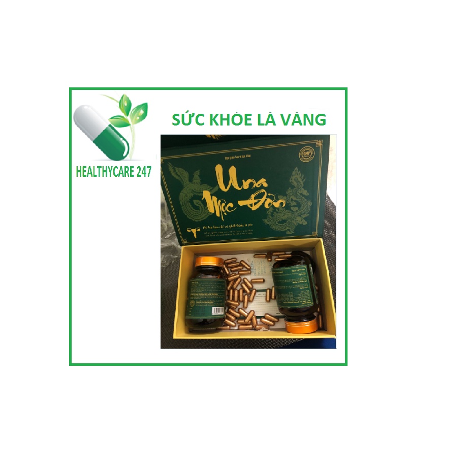 Una Mộc Đơn - Hỗ Trợ Giảm Nguy Cơ U Xơ Tử Cung, U Vú Lành Tính – Hộp 2 lọ x 60 viên– Healthycare247