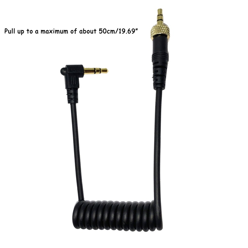 Dây Cáp Khóa Ốc Vít TRS 3.5mm Cho Sony D11 / D12 / V1 Line 90° Đai Quấn Khuỷu Tay Thiết Kế Độc Đáo Tiện Dụng
