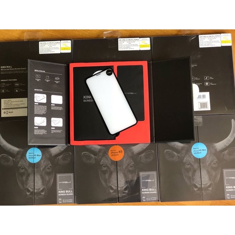KÍNH CƯỜNG LỰC VUA TRÂU MIPOW KINGBULL FULL MÀN TRONG SUỐT DÀNH CHO IPHONE 13 PRO MAX 13 13 PRO 12 PRO MAX 12 12 PRO 11