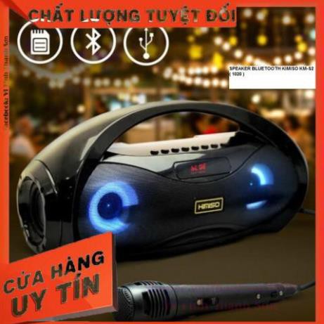 [Mã TH10KD20  hoàn đến10K xu] LOA HÁT KARAOKE XÁCH TAY MINI KM-S2 TẶNG KÈM MICRO CÓ DÂY - Vi Tính Thanh Sơn