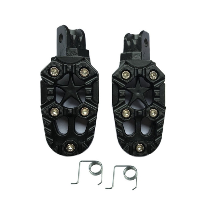 Bàn Đạp Gác Chân Bản Rộng 8mm Bằng Nhôm CNC Chống Trượt Thông Dụng Cho Xe Máy