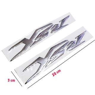DECAL TEM XE 3D RSX - MÀU BẠC