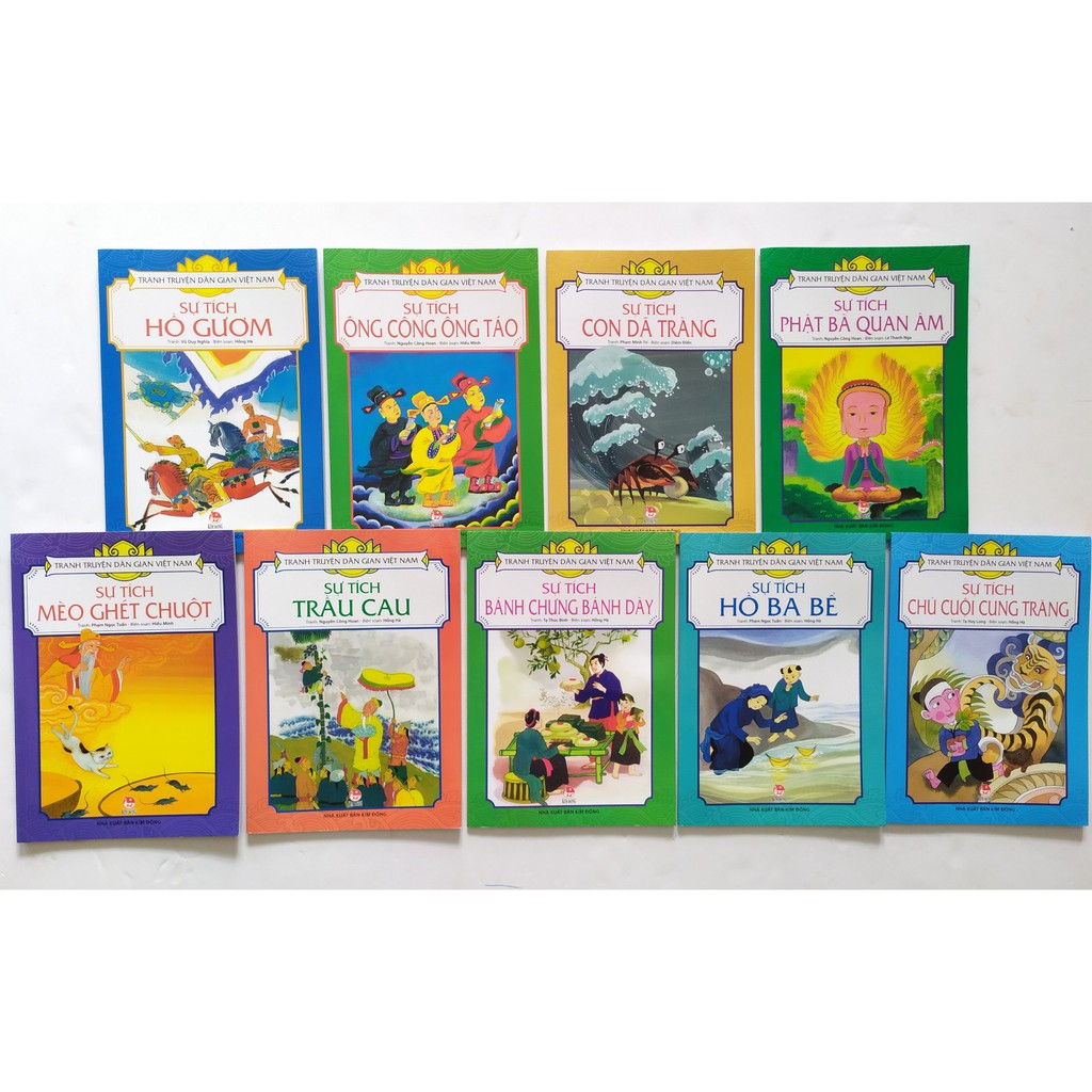 Sách - Tranh Truyện Dân Gian Việt Nam - Set 9 Cuốn Sự Tích