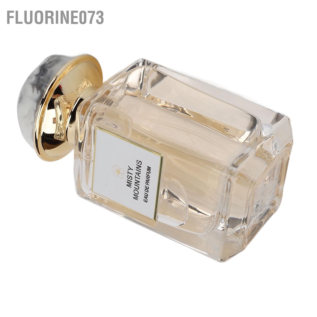 Fluorine073 Nước hoa Misty Mountains 50ml Hương thơm Phương Đông Đá cẩm thạch Nắp chai bằng kim loại Sprinkler Toilette cho Trang điểm