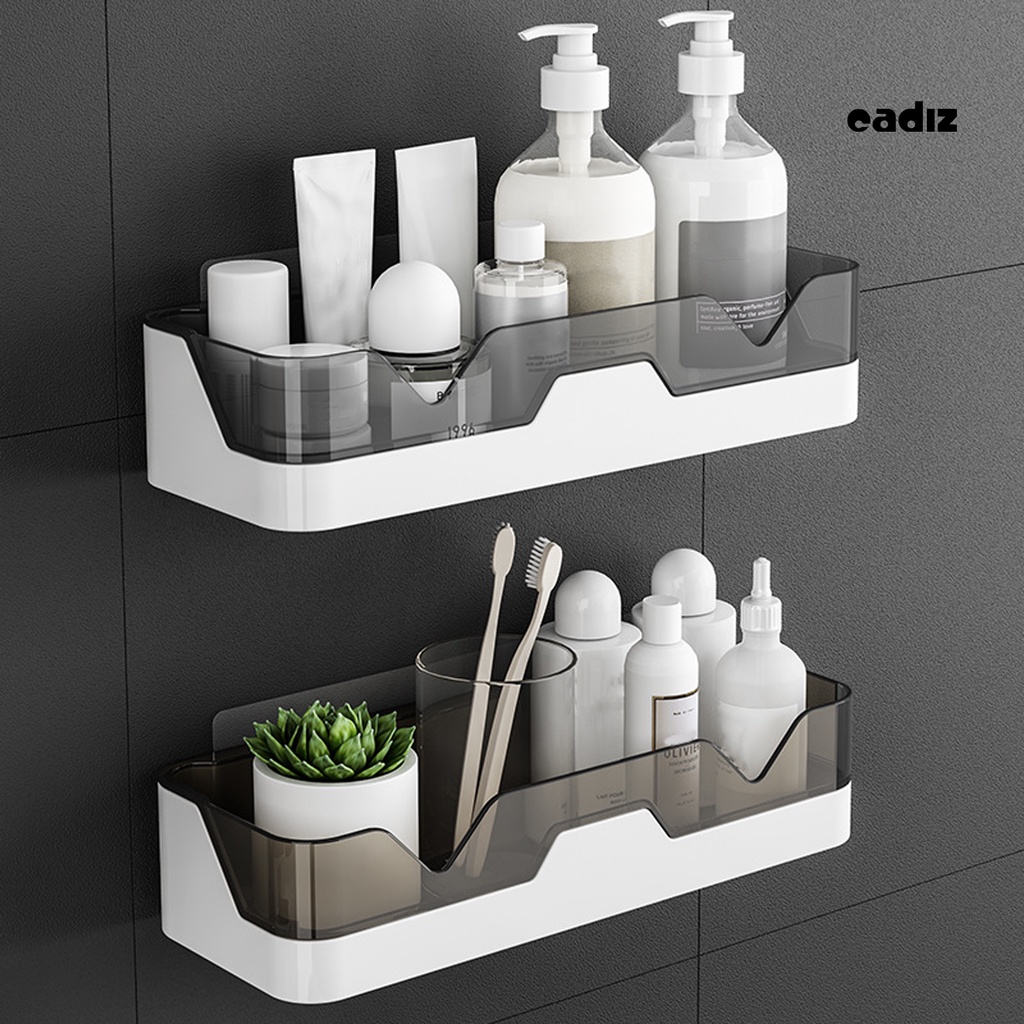 Kệ nhựa gắn tường tự dính dễ lắp đặt cho nhà tắm
