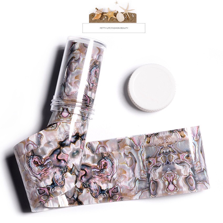 Foil dán móng vân vỏ sò