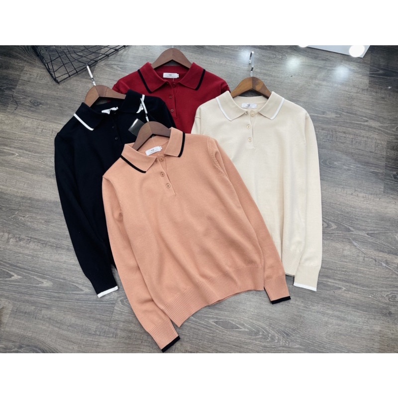 Áo len nữ FREDY cổ Đức Polo dài tay, giữ from đặc biệt mềm mịn nhẹ, áo len cừu nữ dày giữ ấm mã A575 | BigBuy360 - bigbuy360.vn