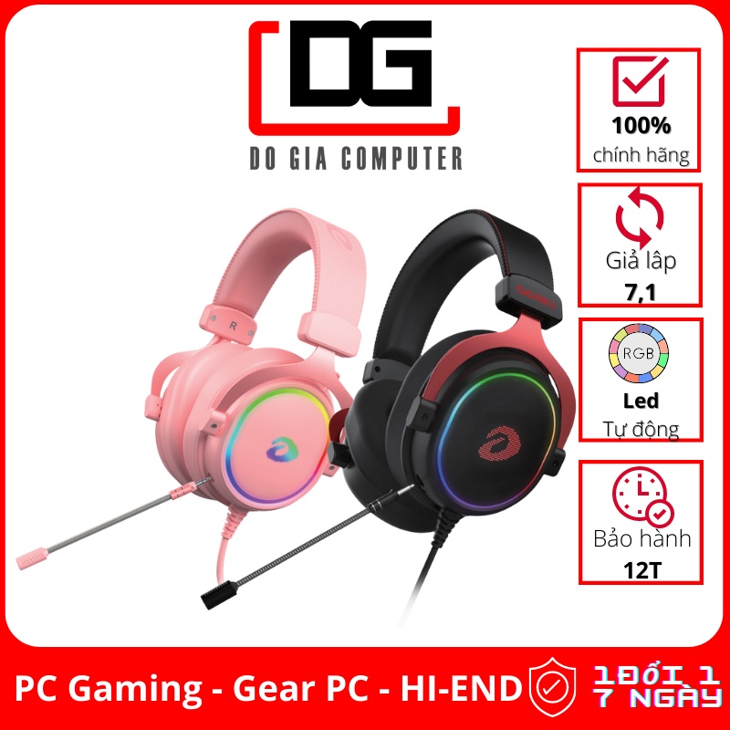 Tai nghe DAREU EH925s RGB Micro rời - Jack USB