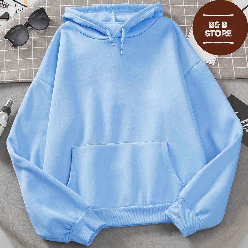 [ FREE_SHIP ] ÁO KHOÁC HOODIE NỈ UNISEX MÀU TRƠN CÓ NÓN ÁO KHOÁC NỈ FORM RỘNG NAM NỮ NHIỀU MÀU