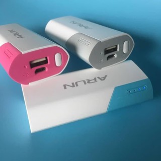 PIN DỰ PHÒNG ARUN 5600mah 8400mah 10400mah HAI CỔNG SẠC RẺ NHẤT THỊ TRƯỜNG