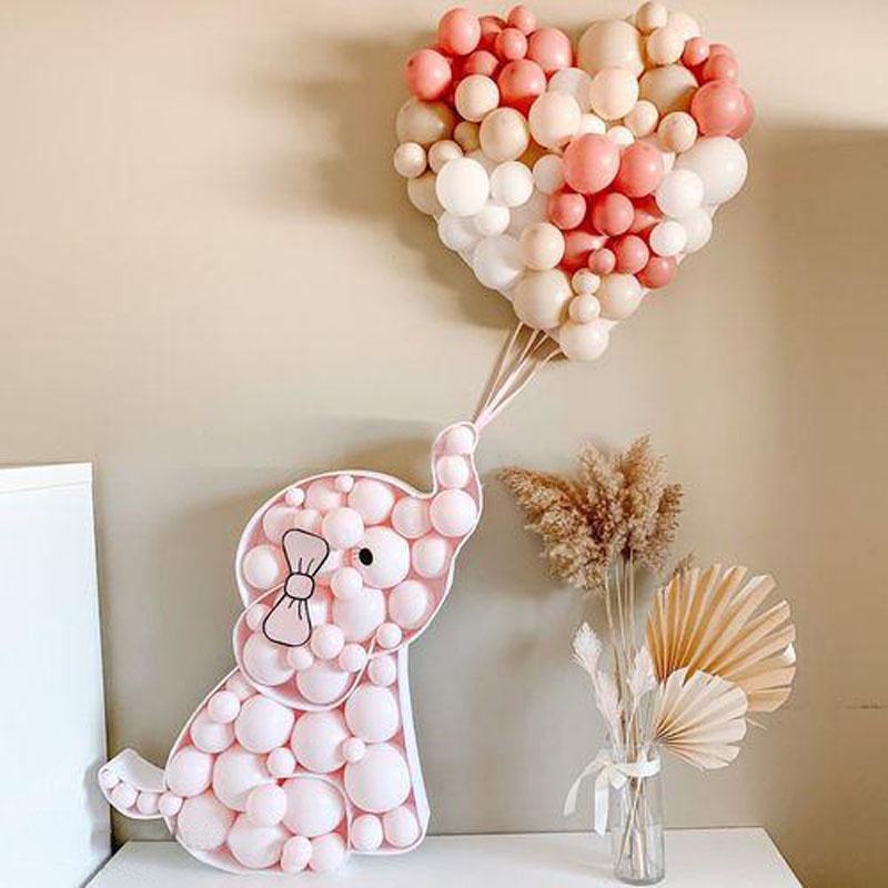Hộp Đựng Bong Bóng Hình Động Vật / Cá Ngựa / Kỳ Lân / Voi Vỏ Sò DIY Trang Trí Tiệc Sinh Nhật /