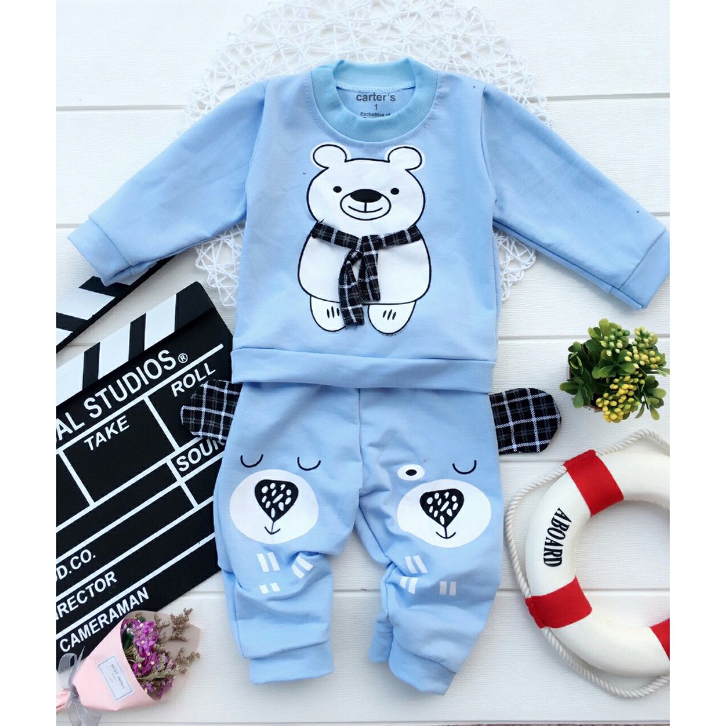 COMBO 2 BỘ GẤU CHO BÉ TRAI/GÁI SIZE 6-16KG (MIỄN PHÍ TRẢ LẠI TRONG 7 NGÀY)