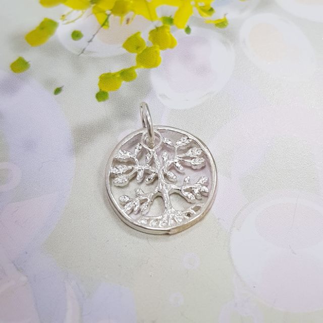 Charm bạc treo 925 cây gia đình 12mm
