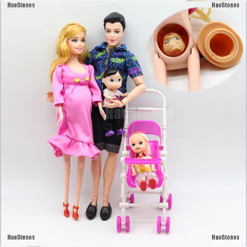 Set 6 búp bê Barbie gia đình xinh xắn đáng yêu