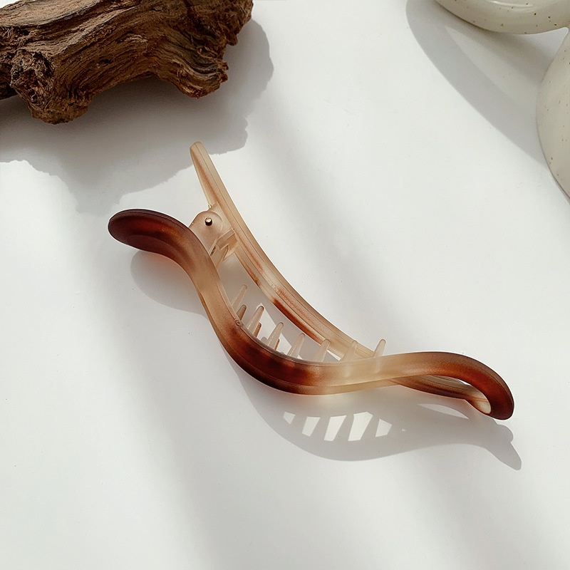 Kẹp tóc acrylic cỡ lớn phong cách Hàn Quốc thanh lịch