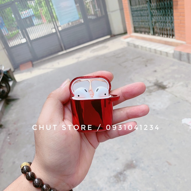 Ốp airpod / airpods silicone màu crom