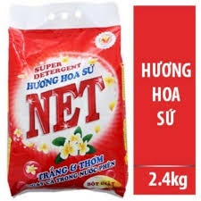 Bột giặt NET Hương Hoa Sứ 2,4kg + NRC NET Chanh 250gr Đậm đặc