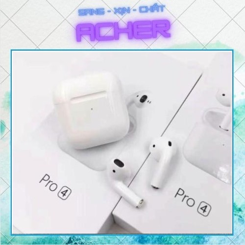 [BH 1 ĐỔI 1] Tai nghe Bluetooth Airpod Pro 4 Cao Cấp Định Vị Đổi Tên, Không Dây Dùng Cho IOS - Android - BH 6 Tháng