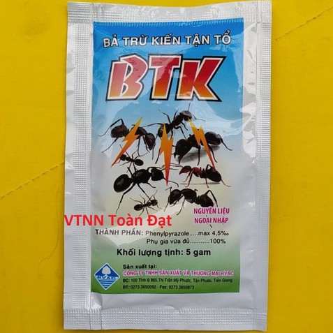 Thuốc trừ kiến BTK, Bả trừ kiến tận gốc BTK (5g)