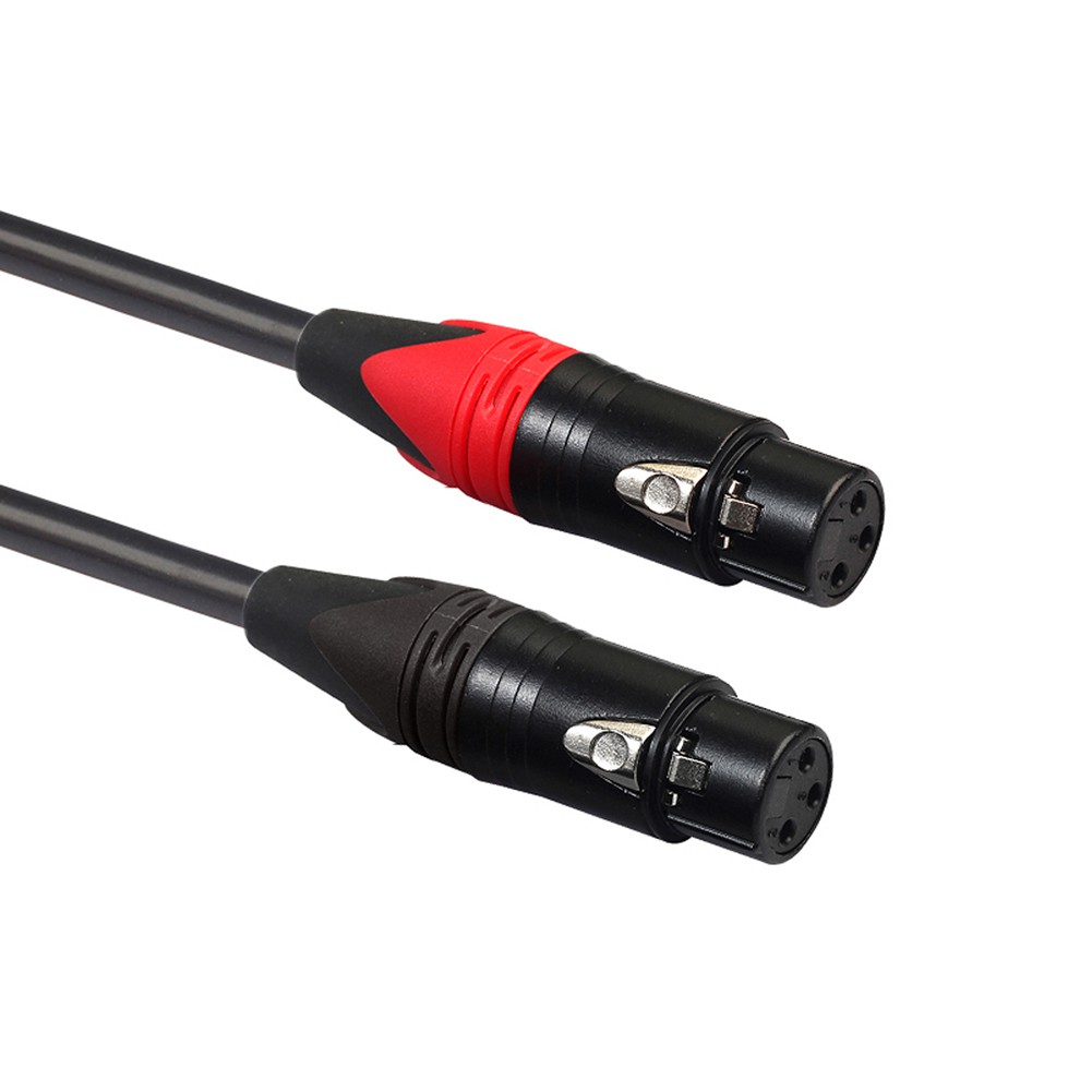 Dây Cáp Âm Thanh 2rca Xlr Hai Hàng Bằng Pvc Phù Hợp Cho Bộ Khuếch Đại Âm Thanh Microphone