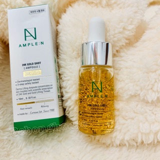 Chai mini COREANA Serum Tính chất vàng 24k dưỡng trắng da chống lão hoá Ample:N Peptide Gold Shot Ampoule