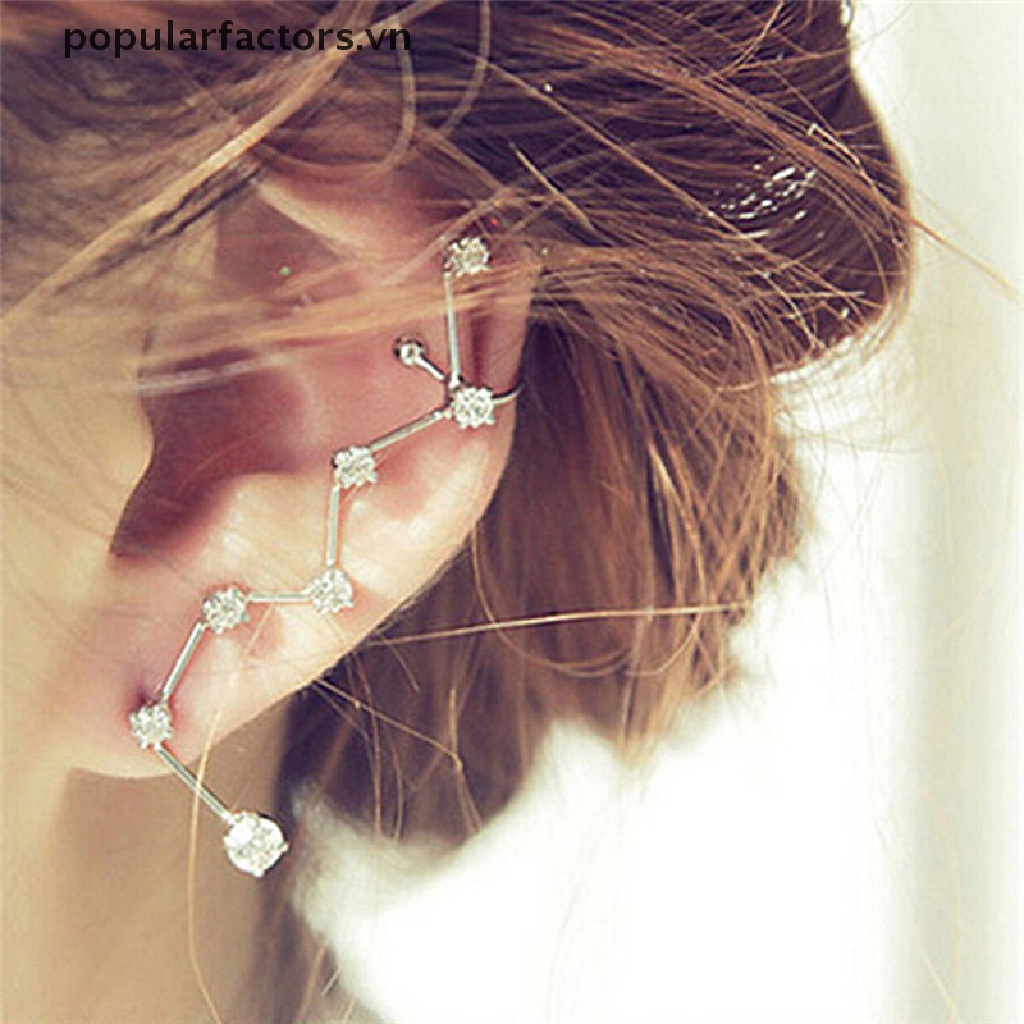 Khuyên vành tai họa tiết chòm sao độc đáo thời trang
