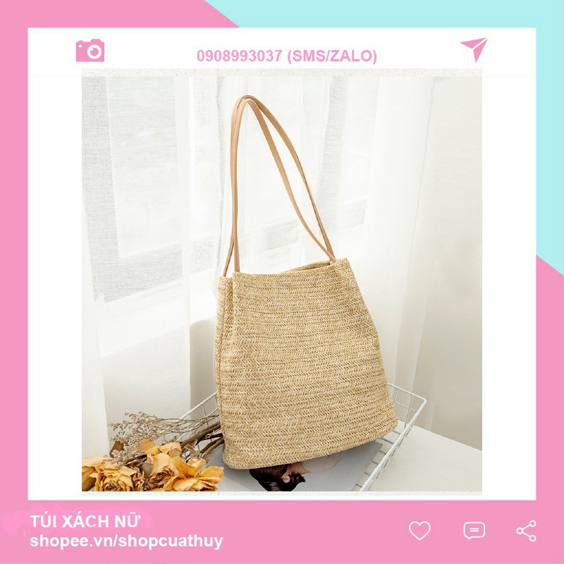 Túi cói đi biển dễ thương | BigBuy360 - bigbuy360.vn