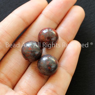 Combo 3 Hạt Dark Red Jasper Tự Nhiên 12MM (Loại AB) Màu Nâu Đỏ, Hoả, Thổ, Phối Vòng Tay Phong Thuỷ, Chuỗi Hạt S46