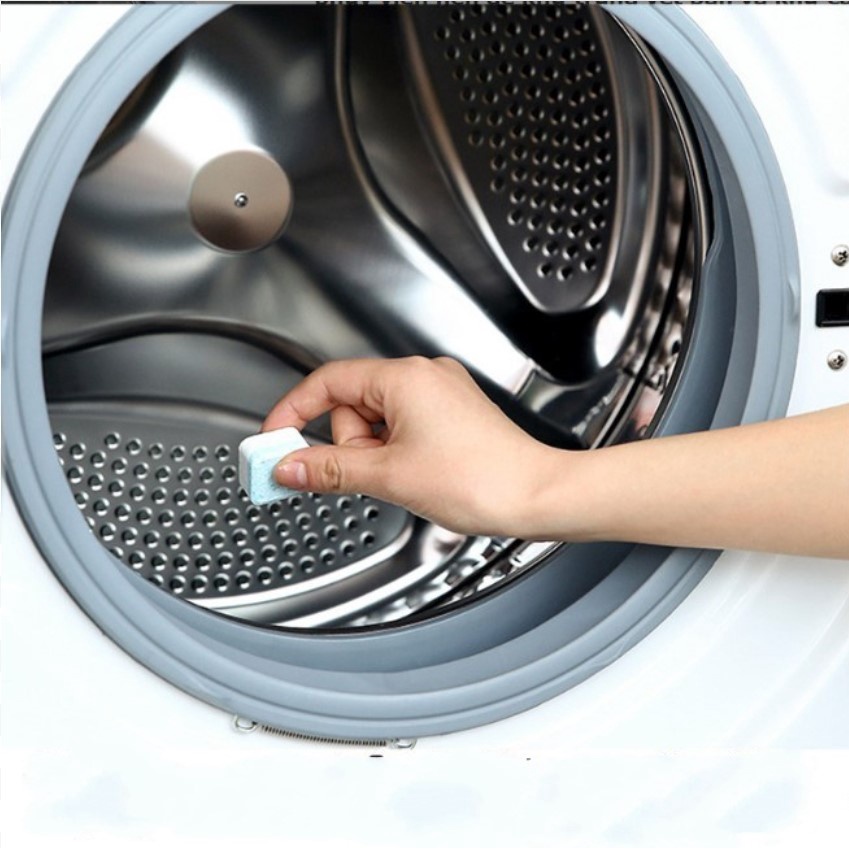Hộp 12 Viên Tẩy Vệ Sinh Lồng Máy Giặt, viên sủi vệ sinh diệt khuẩn lồng máy giặt