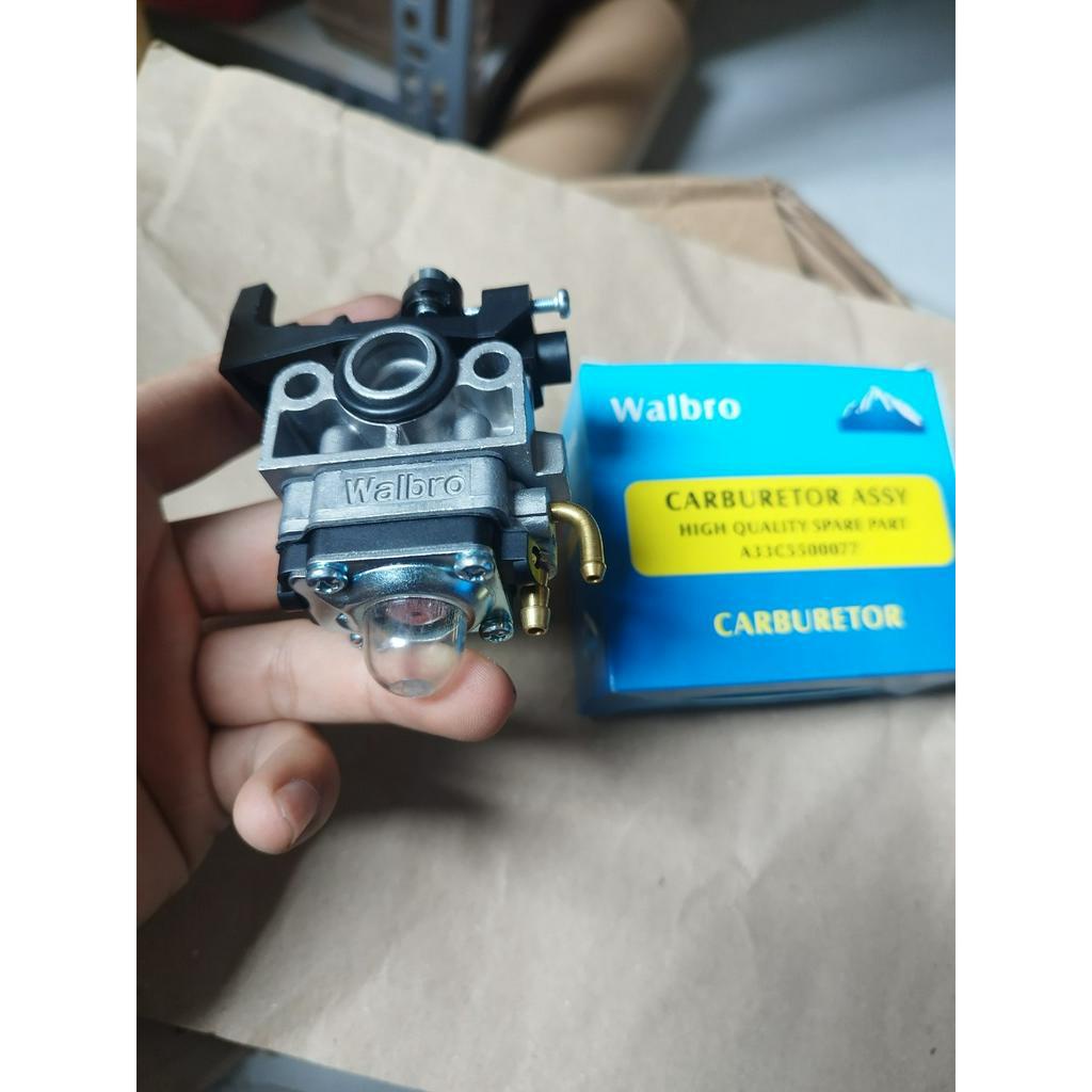 Chế Hòa Khí Gx35 Dành Cho Máy Cắt Cỏ Thương Hiệu Walbro Hộp Xanh Tai Nhựa