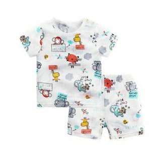 Dqt1913 - combo 3 bộ cộc tay thông hơi cực thoáng mát cho bé