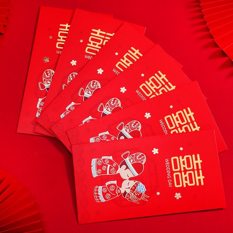 BAO LÌ XÌ CƯỚI ĐẸP HOẠ TIẾT DỄ THƯƠNG SANG TRỌNG LX024