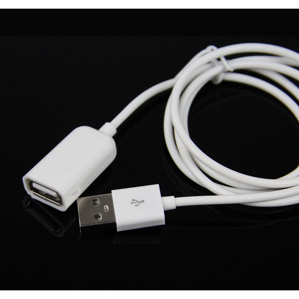 Cáp sạc mở rộng USB 1M màu trắng