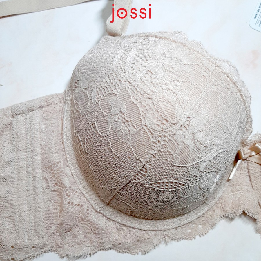 Áo lót Jossi 077 Ren mút dày, cúp xéo, 3 móc ôm ngực , mút lỗ thoáng khí | BigBuy360 - bigbuy360.vn