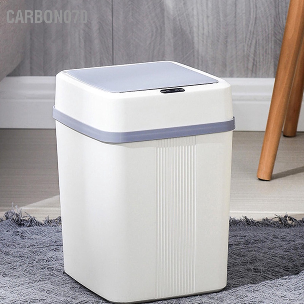 Thùng Rác 12L Cảm Biến Thông Minh Tự Động Không Cần Chạm Phong Cách Đơn Giản