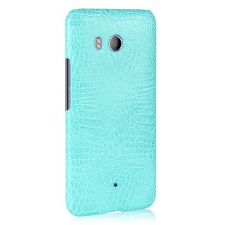 For HTC U11 Case Crocodile Pattern Skin Hard Cover