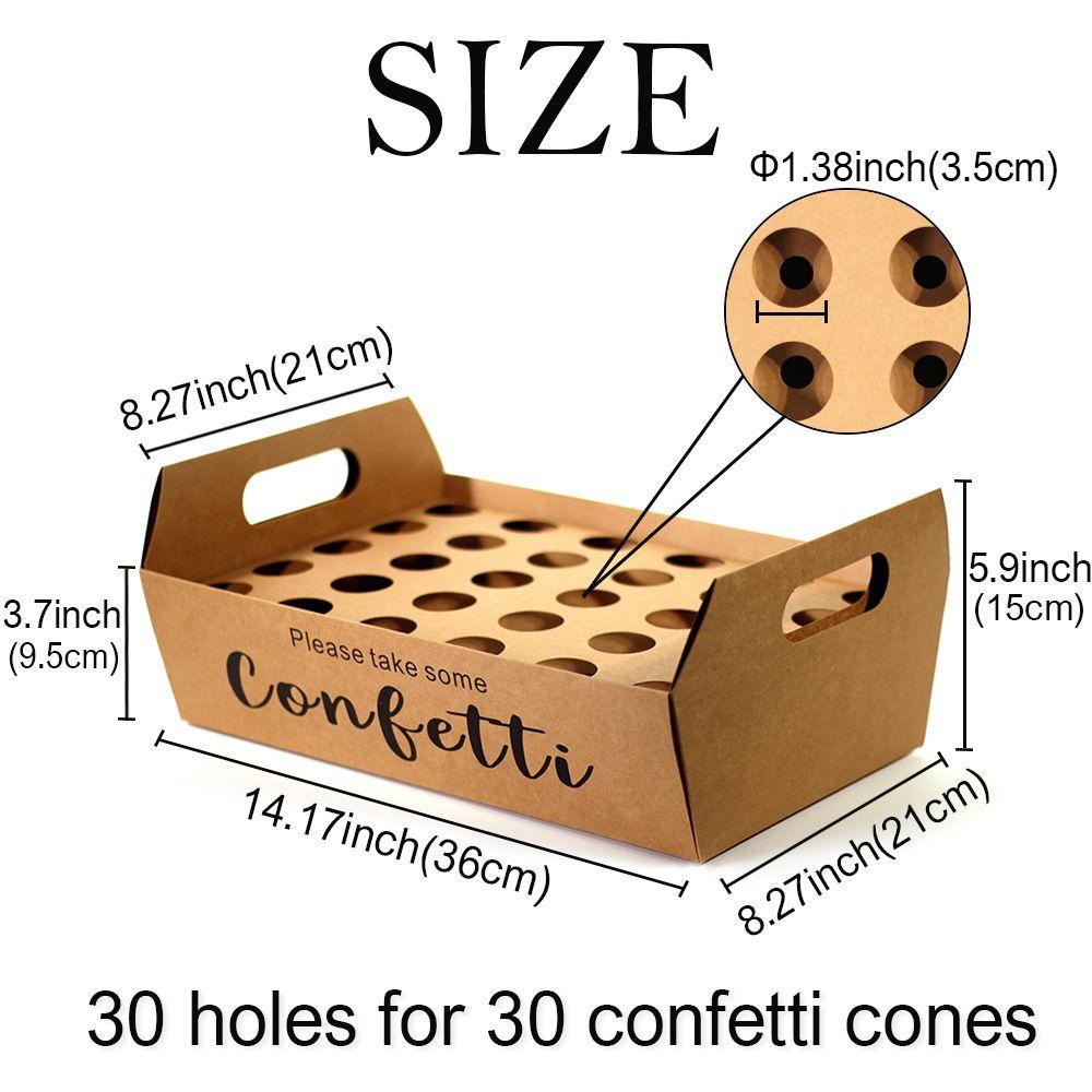 Hộp Giấy Đựng Hoa Giấy Hình Nón PISTA Confetti