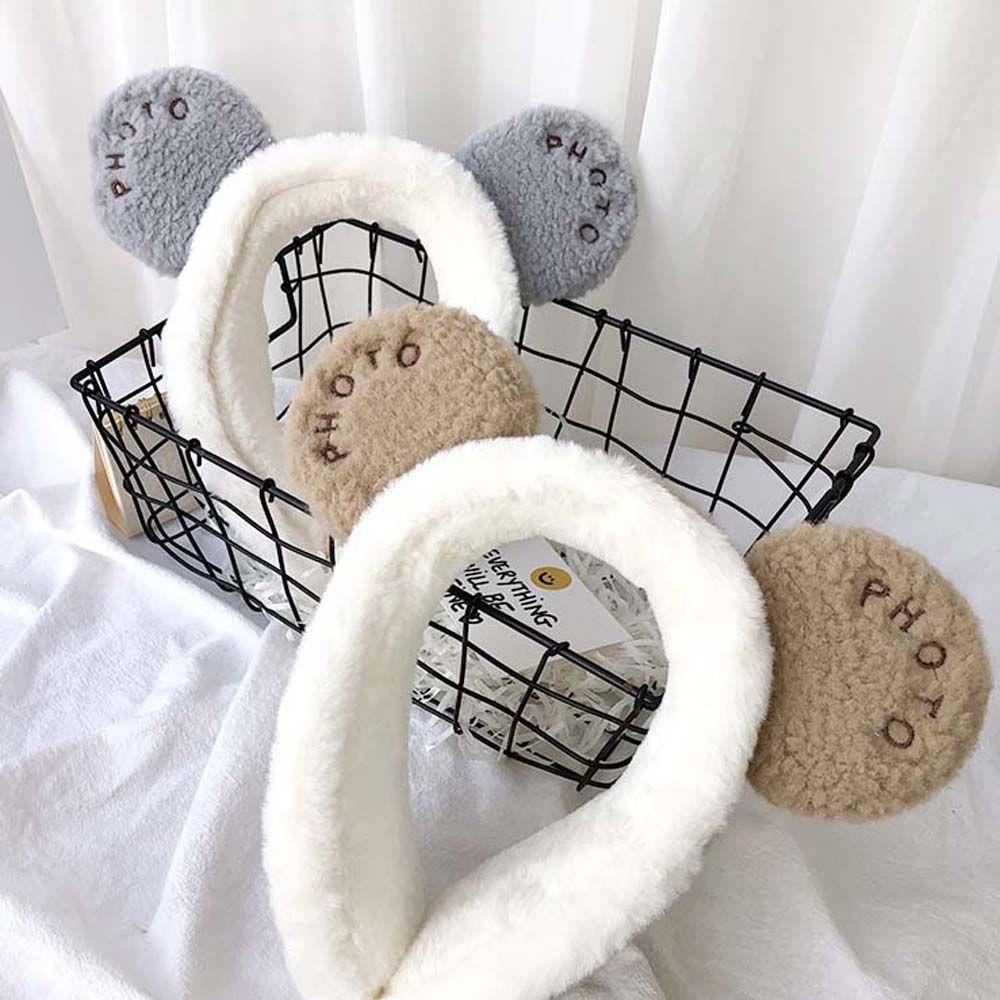 Anemone Đệm Tai Nghe Mềm Mại Họa Tiết Hoạt Hình Dễ Thương Bảo Vệ Lạnh Cho Nữ