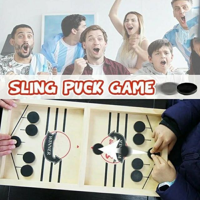 Sling puck game bàn bắn bi gỗ÷ cờ nảy - đồ chơi thông minh cho cả gia đình